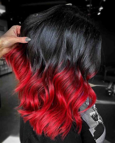 dark red and black hairstyles|red with black hair texture.